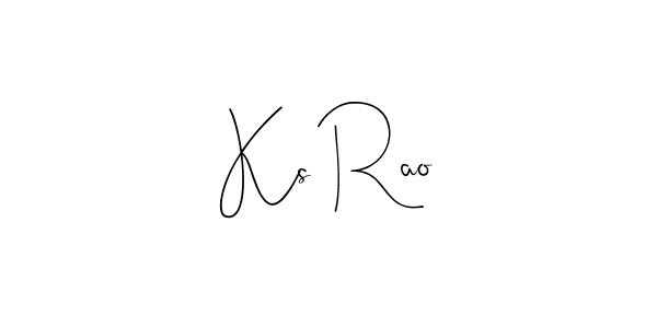 How to make Ks Rao name signature. Use Andilay-7BmLP style for creating short signs online. This is the latest handwritten sign. Ks Rao signature style 4 images and pictures png