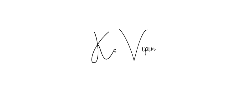 if you are searching for the best signature style for your name Ks Vipin. so please give up your signature search. here we have designed multiple signature styles  using Andilay-7BmLP. Ks Vipin signature style 4 images and pictures png