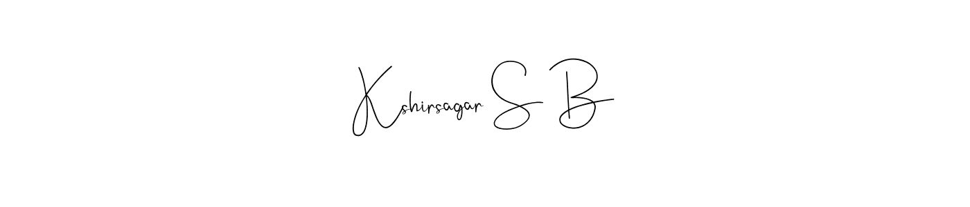 How to Draw Kshirsagar S B signature style? Andilay-7BmLP is a latest design signature styles for name Kshirsagar S B. Kshirsagar S B signature style 4 images and pictures png