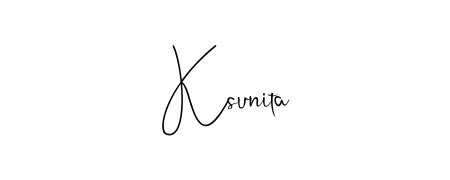 Give your name Ksunita an exquisite flair with the Andilay-7BmLP script font. Ideal for contracts, resumes, and formal letterheads. Ksunita signature style 4 images and pictures png