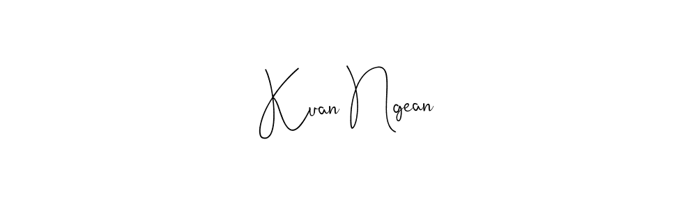 How to make Kuan Ngean signature? Andilay-7BmLP is a professional autograph style. Create handwritten signature for Kuan Ngean name. Kuan Ngean signature style 4 images and pictures png