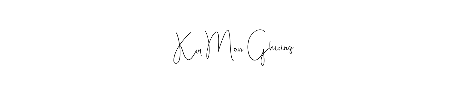 The best way (Andilay-7BmLP) to make a short signature is to pick only two or three words in your name. The name Kul Man Ghising include a total of six letters. For converting this name. Kul Man Ghising signature style 4 images and pictures png