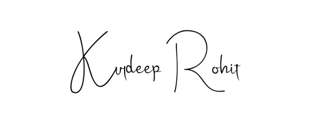 Achieve flawless digital penmanship with Kuldeep Rohit name in Andilay-7BmLP font. The perfect tool for creating online signatures. Kuldeep Rohit signature style 4 images and pictures png