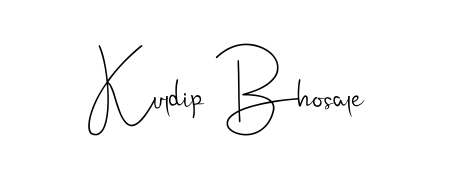 Make your name Kuldip Bhosale memorable on every contract using Andilay-7BmLP autograph style. Instant transparent background export available. Kuldip Bhosale signature style 4 images and pictures png