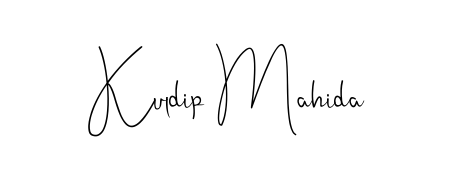 Upgrade your professional image with Kuldip Mahida signature created with Andilay-7BmLP font. Fast, free, and watermark-free download. Kuldip Mahida signature style 4 images and pictures png