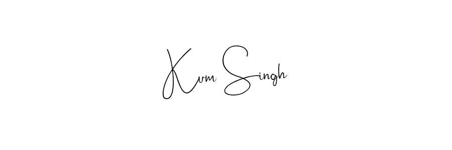 Similarly Andilay-7BmLP is the best handwritten signature design. Signature creator online .You can use it as an online autograph creator for name Kum Singh. Kum Singh signature style 4 images and pictures png