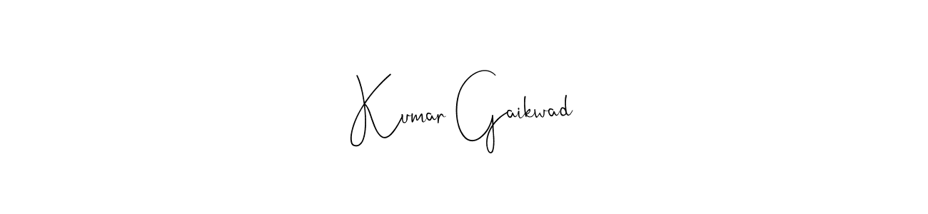 Create a beautiful signature design for name Kumar Gaikwad. With this signature (Andilay-7BmLP) fonts, you can make a handwritten signature for free. Kumar Gaikwad signature style 4 images and pictures png