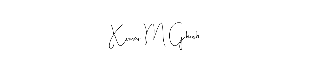 Use a signature maker to create a handwritten signature online. With this signature software, you can design (Andilay-7BmLP) your own signature for name Kumar M Ghosh. Kumar M Ghosh signature style 4 images and pictures png