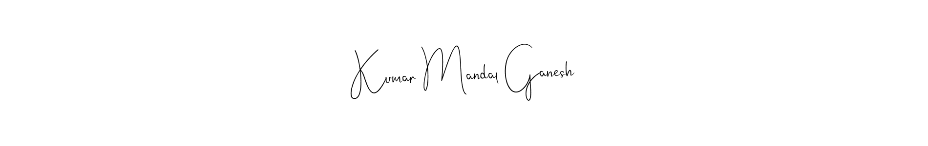 Design your own signature with our free online signature maker. With this signature software, you can create a handwritten (Andilay-7BmLP) signature for name Kumar Mandal Ganesh. Kumar Mandal Ganesh signature style 4 images and pictures png