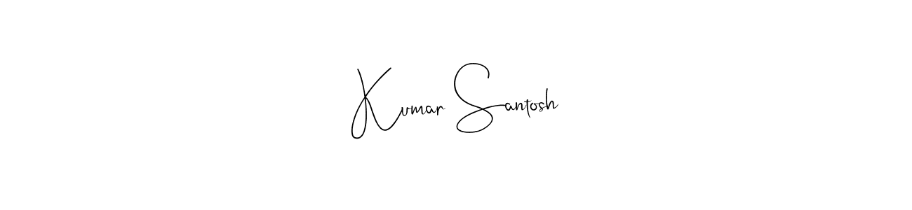 Similarly Andilay-7BmLP is the best handwritten signature design. Signature creator online .You can use it as an online autograph creator for name Kumar Santosh. Kumar Santosh signature style 4 images and pictures png
