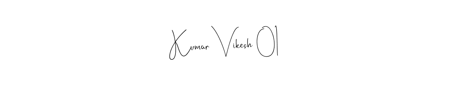 Also we have Kumar Vikesh 01 name is the best signature style. Create professional handwritten signature collection using Andilay-7BmLP autograph style. Kumar Vikesh 01 signature style 4 images and pictures png