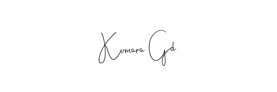 You should practise on your own different ways (Andilay-7BmLP) to write your name (Kumara Gd) in signature. don't let someone else do it for you. Kumara Gd signature style 4 images and pictures png