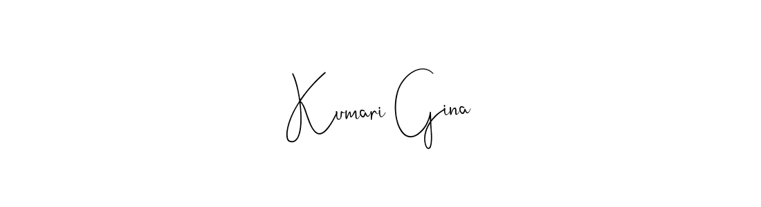 It looks lik you need a new signature style for name Kumari Gina. Design unique handwritten (Andilay-7BmLP) signature with our free signature maker in just a few clicks. Kumari Gina signature style 4 images and pictures png