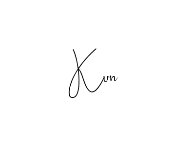 Similarly Andilay-7BmLP is the best handwritten signature design. Signature creator online .You can use it as an online autograph creator for name Kun . Kun  signature style 4 images and pictures png