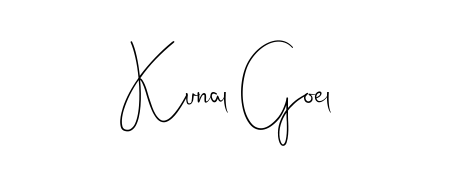 The Andilay-7BmLP typeface gives name Kunal Goel a refined look. Suitable for certificates, diplomas, and official verification. Kunal Goel signature style 4 images and pictures png