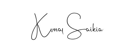 Create an unforgettable impression when signing with Kunal Saikia name styled in Andilay-7BmLP typography. 100% free online generator. Kunal Saikia signature style 4 images and pictures png