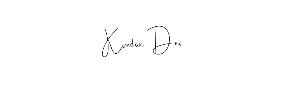 Kundan Dev stylish signature style. Best Handwritten Sign (Andilay-7BmLP) for my name. Handwritten Signature Collection Ideas for my name Kundan Dev. Kundan Dev signature style 4 images and pictures png