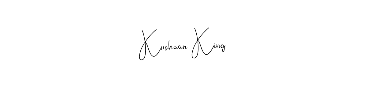 How to make Kushaan King signature? Andilay-7BmLP is a professional autograph style. Create handwritten signature for Kushaan King name. Kushaan King signature style 4 images and pictures png