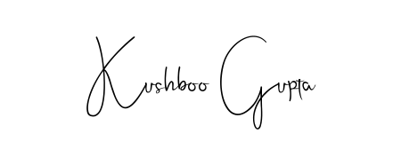 Make a beautiful signature design for name Kushboo Gupta. With this signature (Andilay-7BmLP) style, you can create a handwritten signature for free. Kushboo Gupta signature style 4 images and pictures png