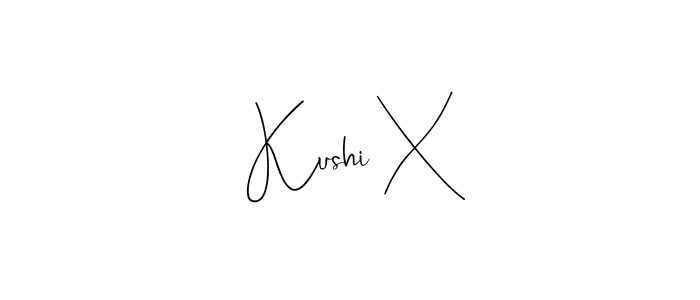 Once you've used our free online signature maker to create your best signature Andilay-7BmLP style, it's time to enjoy all of the benefits that Kushi X name signing documents. Kushi X signature style 4 images and pictures png