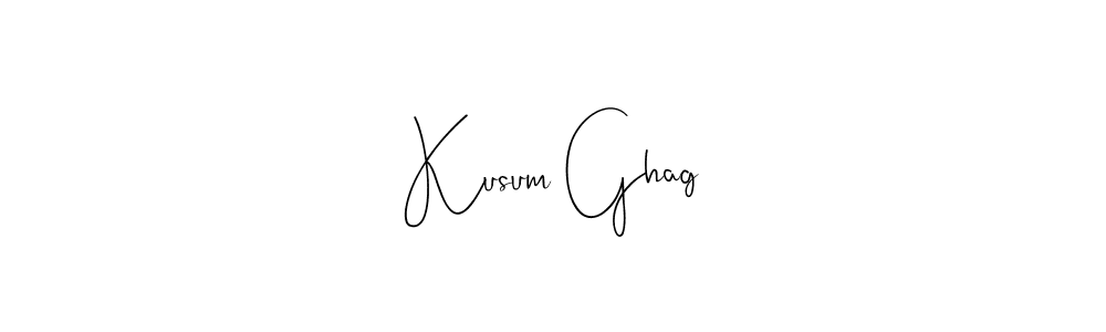 It looks lik you need a new signature style for name Kusum Ghag. Design unique handwritten (Andilay-7BmLP) signature with our free signature maker in just a few clicks. Kusum Ghag signature style 4 images and pictures png