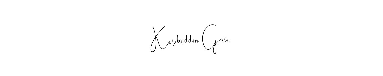 Here are the top 10 professional signature styles for the name Kutubuddin Gain. These are the best autograph styles you can use for your name. Kutubuddin Gain signature style 4 images and pictures png