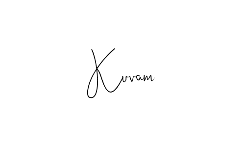 Design your own signature with our free online signature maker. With this signature software, you can create a handwritten (Andilay-7BmLP) signature for name Kuvam. Kuvam signature style 4 images and pictures png