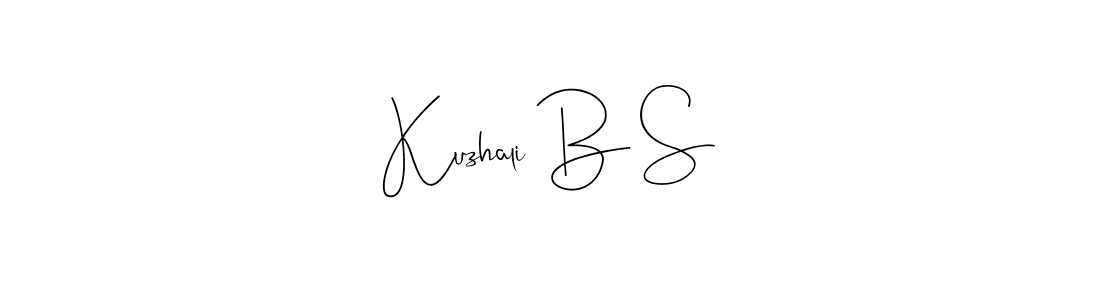 Once you've used our free online signature maker to create your best signature Andilay-7BmLP style, it's time to enjoy all of the benefits that Kuzhali B S name signing documents. Kuzhali B S signature style 4 images and pictures png