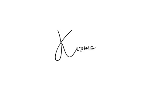 Use a signature maker to create a handwritten signature online. With this signature software, you can design (Andilay-7BmLP) your own signature for name Kuzma. Kuzma signature style 4 images and pictures png