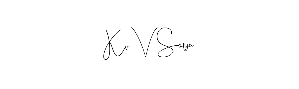 Make a beautiful signature design for name Kv V Satya. Use this online signature maker to create a handwritten signature for free. Kv V Satya signature style 4 images and pictures png