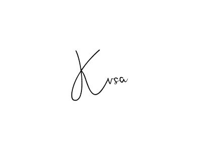 Use a signature maker to create a handwritten signature online. With this signature software, you can design (Andilay-7BmLP) your own signature for name Kvsa. Kvsa signature style 4 images and pictures png
