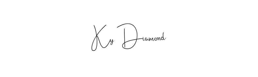 How to make Ky Diamond signature? Andilay-7BmLP is a professional autograph style. Create handwritten signature for Ky Diamond name. Ky Diamond signature style 4 images and pictures png