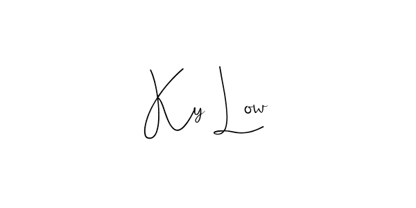 You should practise on your own different ways (Andilay-7BmLP) to write your name (Ky Low) in signature. don't let someone else do it for you. Ky Low signature style 4 images and pictures png