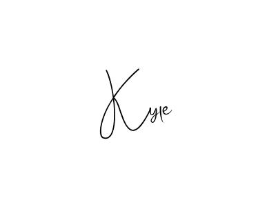 Also we have Kyle name is the best signature style. Create professional handwritten signature collection using Andilay-7BmLP autograph style. Kyle signature style 4 images and pictures png