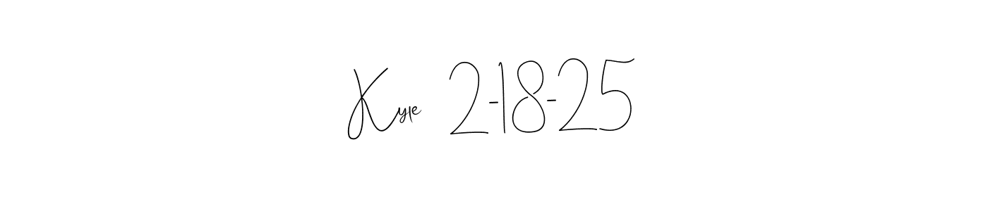 You can use this online signature creator to create a handwritten signature for the name Kyle   2-18-25. This is the best online autograph maker. Kyle   2-18-25 signature style 4 images and pictures png