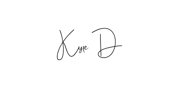 You should practise on your own different ways (Andilay-7BmLP) to write your name (Kyle D) in signature. don't let someone else do it for you. Kyle D signature style 4 images and pictures png