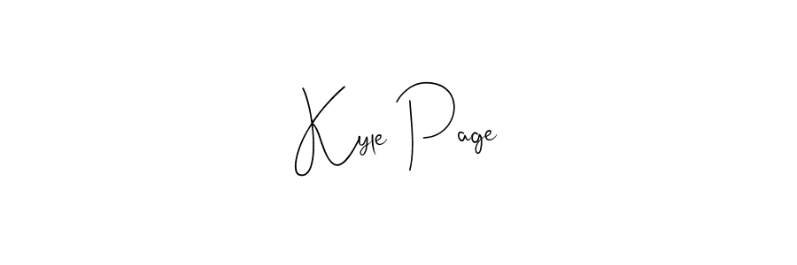 Andilay-7BmLP is a professional signature style that is perfect for those who want to add a touch of class to their signature. It is also a great choice for those who want to make their signature more unique. Get Kyle Page name to fancy signature for free. Kyle Page signature style 4 images and pictures png