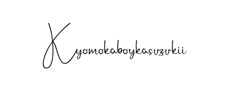 Make a beautiful signature design for name Kyomokaboykasuzukii. Use this online signature maker to create a handwritten signature for free. Kyomokaboykasuzukii signature style 4 images and pictures png