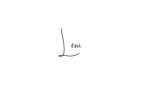 Make a beautiful signature design for name Léni. With this signature (Andilay-7BmLP) style, you can create a handwritten signature for free. Léni signature style 4 images and pictures png