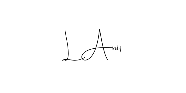 Also You can easily find your signature by using the search form. We will create L Anil name handwritten signature images for you free of cost using Andilay-7BmLP sign style. L Anil signature style 4 images and pictures png