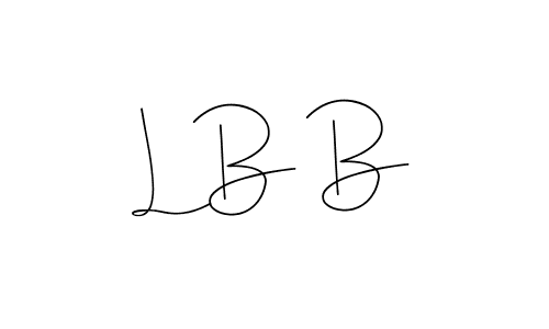 How to make L B B signature? Andilay-7BmLP is a professional autograph style. Create handwritten signature for L B B name. L B B signature style 4 images and pictures png