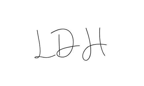 The best way (Andilay-7BmLP) to make a short signature is to pick only two or three words in your name. The name L D H include a total of six letters. For converting this name. L D H signature style 4 images and pictures png