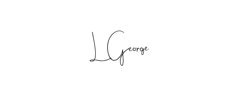 Make a beautiful signature design for name L George. With this signature (Andilay-7BmLP) style, you can create a handwritten signature for free. L George signature style 4 images and pictures png
