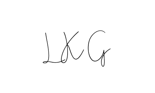 How to make L K G signature? Andilay-7BmLP is a professional autograph style. Create handwritten signature for L K G name. L K G signature style 4 images and pictures png