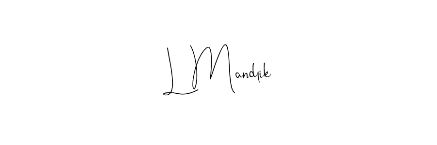 Similarly Andilay-7BmLP is the best handwritten signature design. Signature creator online .You can use it as an online autograph creator for name L Mandlik. L Mandlik signature style 4 images and pictures png