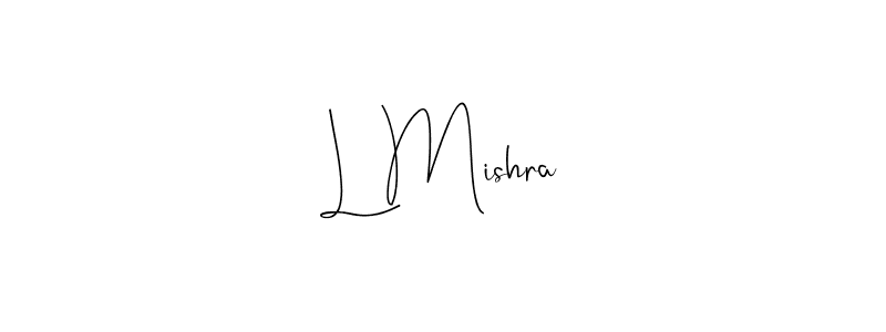 L Mishra stylish signature style. Best Handwritten Sign (Andilay-7BmLP) for my name. Handwritten Signature Collection Ideas for my name L Mishra. L Mishra signature style 4 images and pictures png