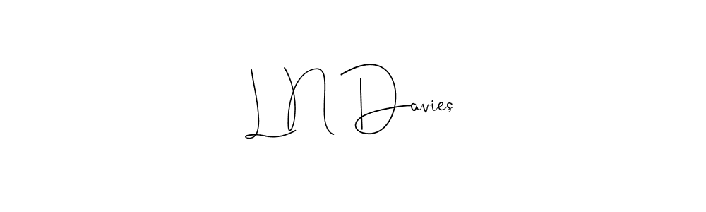 How to Draw L N Davies signature style? Andilay-7BmLP is a latest design signature styles for name L N Davies. L N Davies signature style 4 images and pictures png