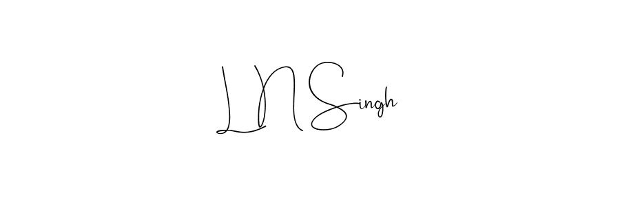 You can use this online signature creator to create a handwritten signature for the name L N Singh. This is the best online autograph maker. L N Singh signature style 4 images and pictures png