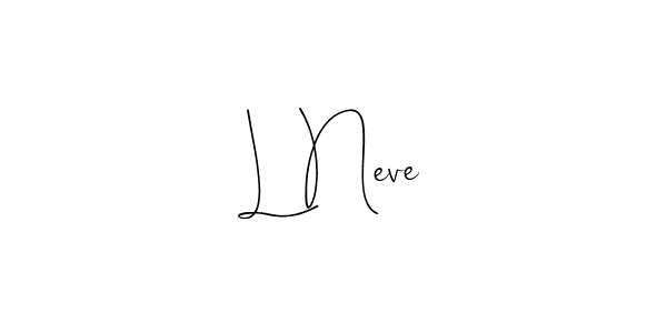 How to Draw L Neve signature style? Andilay-7BmLP is a latest design signature styles for name L Neve. L Neve signature style 4 images and pictures png