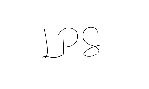 You should practise on your own different ways (Andilay-7BmLP) to write your name (L P S) in signature. don't let someone else do it for you. L P S signature style 4 images and pictures png